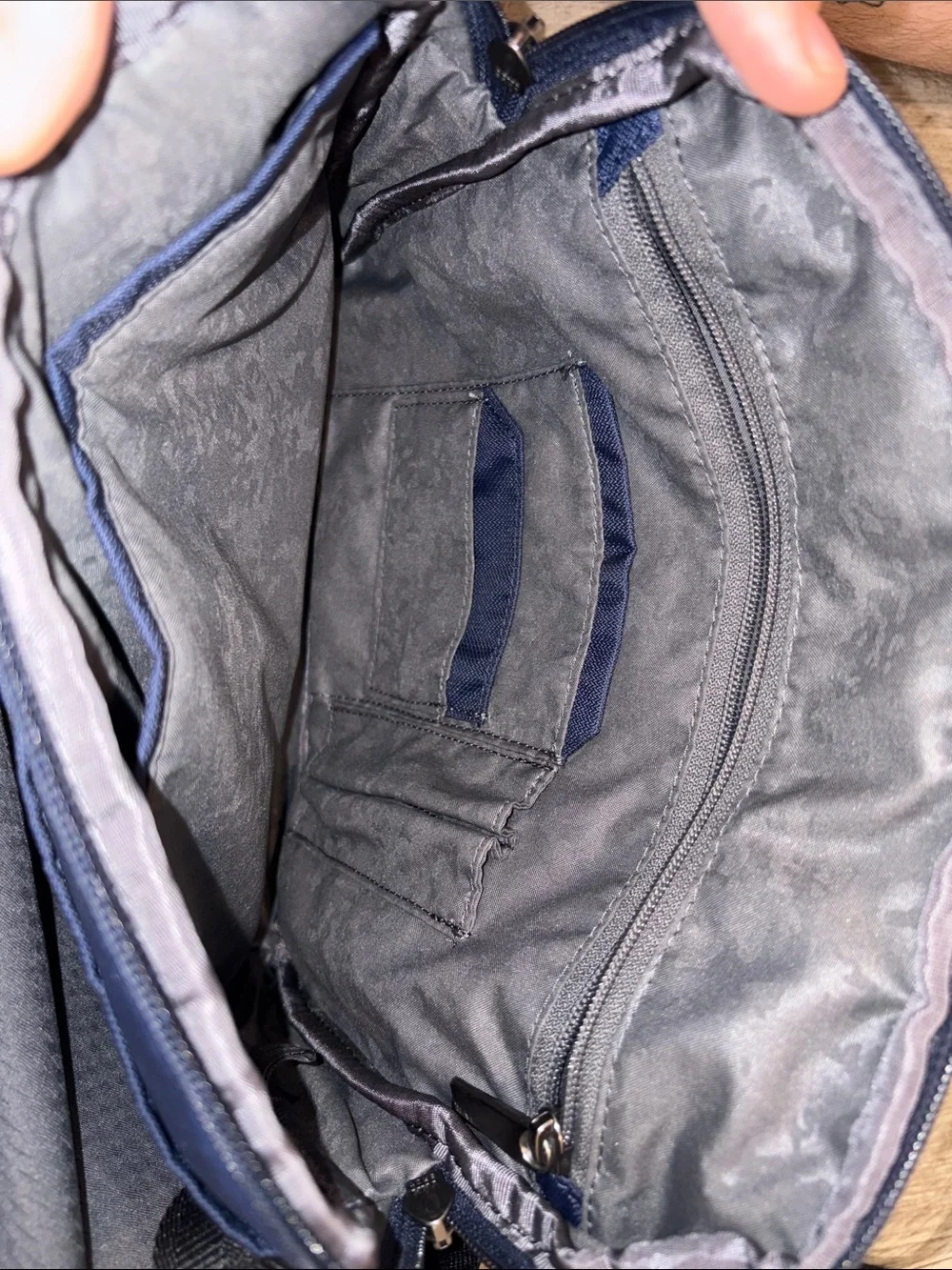 Men's Navy Crossbody Shoulder Bag - Classic Everyday Carry